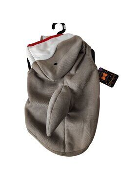 Buttons and Bones Dog Size L Shark Fleece Hoodie Halloween Costume